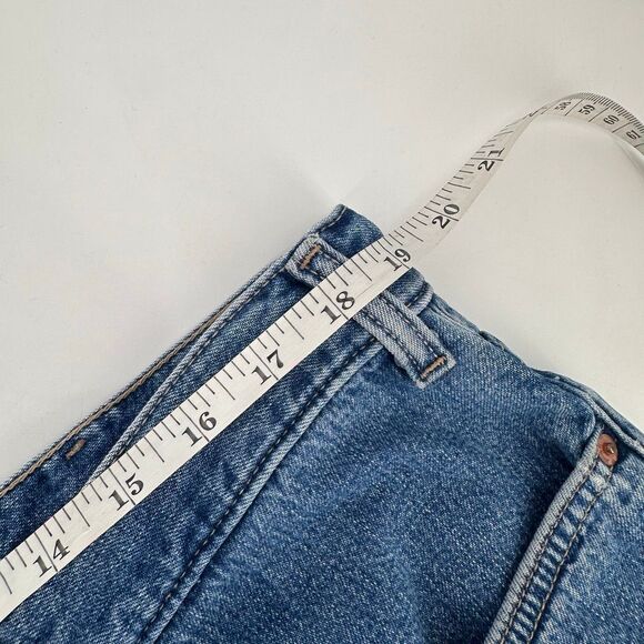 *Vintage Y2K Gap Loose Fit Plaid Flannel Lined Jeans Chore Worn Size 22 SHORT - Picture 12 of 15